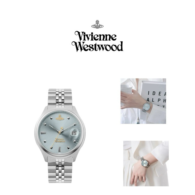 ▪️現貨▪️正品Vivienne Westwood 薇薇安土星超仙碎冰藍氣質手錶鋼腕表