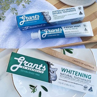 澳洲 grants 格蘭特 大自然薄荷淨白超值組／蜂膠抗敏超值組(牙膏+口腔噴霧) 純素【小三美日】ds021206x