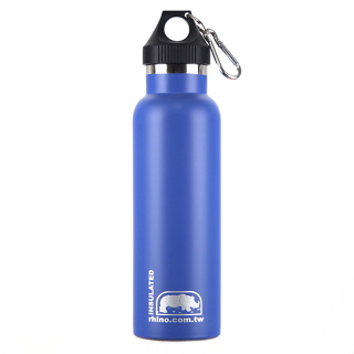 犀牛RHINO Vacuum Bottle雙層不鏽鋼保溫水壺600ml-莓藍 保溫瓶 運動水壺