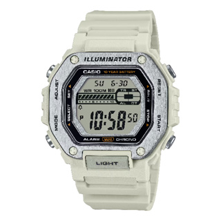 CASIO 卡西歐 MWD-110H-8AV 稜角分明搶眼吸睛潮流腕錶 白面 47.2mm