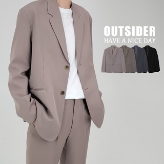 【Outsider】正式 | 韓國 挺拔 有墊肩 單排扣 正式 西裝外套 可休閒 男 女 西裝
