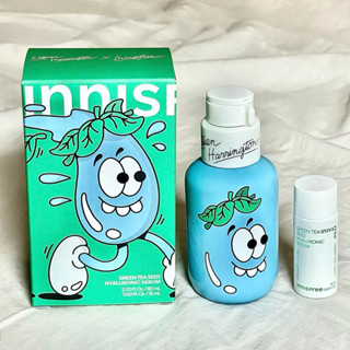 【𝗦𝗼𝗰𝗸𝘀 𝗦𝘁𝗼𝗿𝗲】.ᐟ 全新現貨 .ᐟ 全家免運 Innisfree 綠茶籽玻尿酸保濕精華80ml+15ml