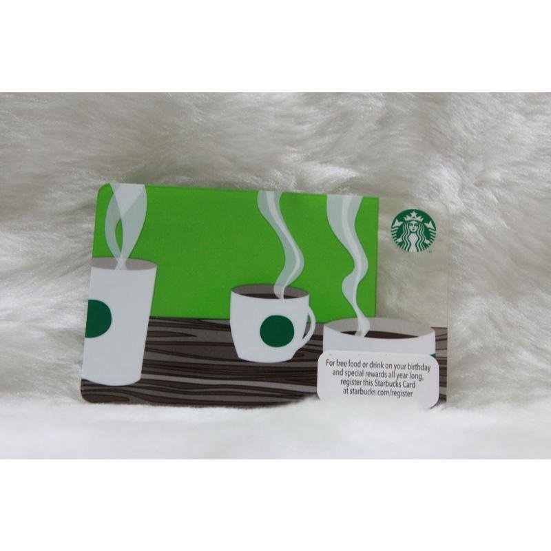 星巴克 STARBUCKS 美國 2012 三杯咖啡香 限量 隨行卡 儲值卡 卡片 星巴克卡 收藏