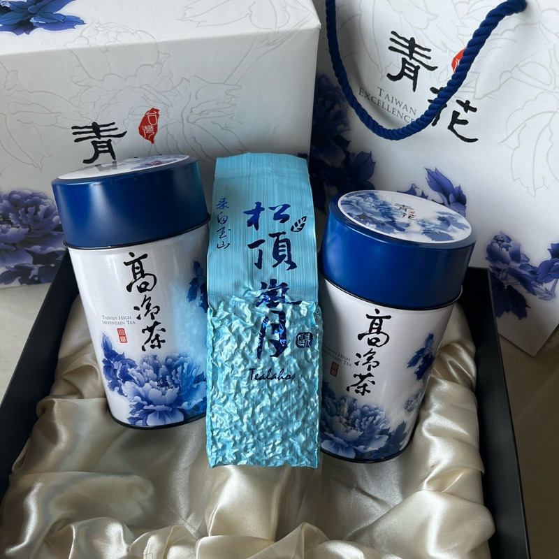 青花茶葉禮盒-花香烏龍