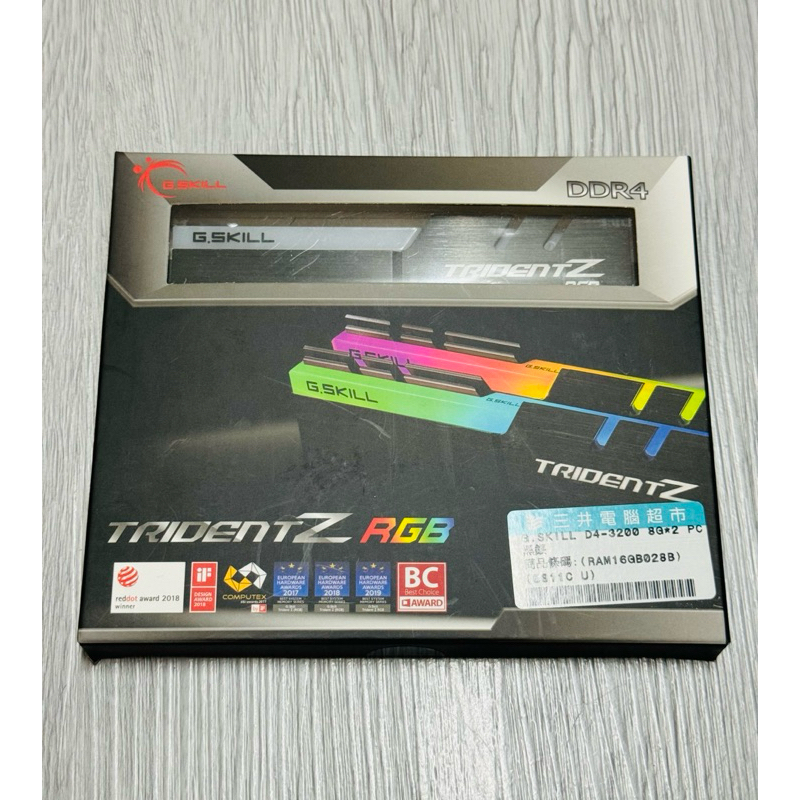 芝奇 Trident Z RGB 幻光戟DDR4-3200 16G(8x2)
