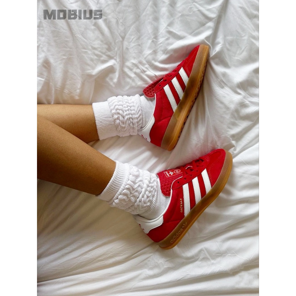 【MOBIUS】adidas originals Gazelle Indoor低筒 板鞋 休閒 男女款 紅 H06261