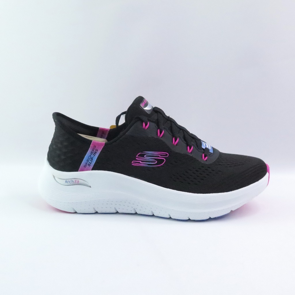 Skechers 150066WBKHP 女休閒鞋 Arch Fit 2.0 寬楦 黑/熱情粉【iSport愛運動】