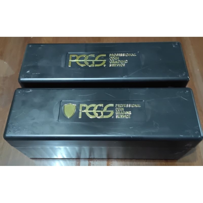 （2盒同賣 皆無破損 品相如圖）金盾 PCGS 評級幣 鑑定幣 收納盒 收藏盒
