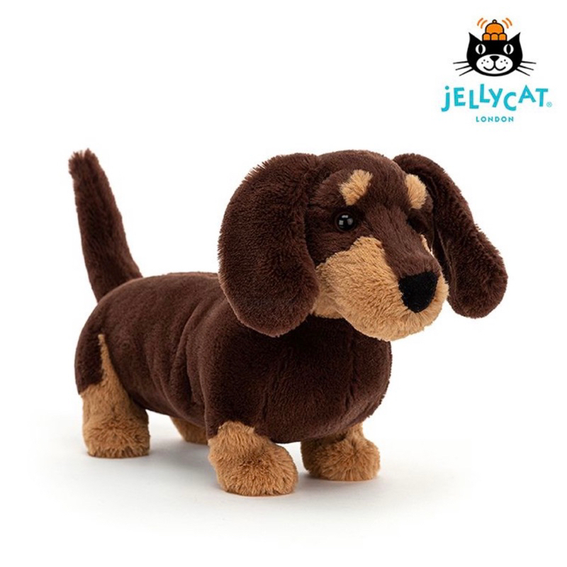 全新 現貨 保證正版 Jellycat巧克力臘腸狗 17cm 臘腸狗 小狗 玩偶 娃娃 狗狗