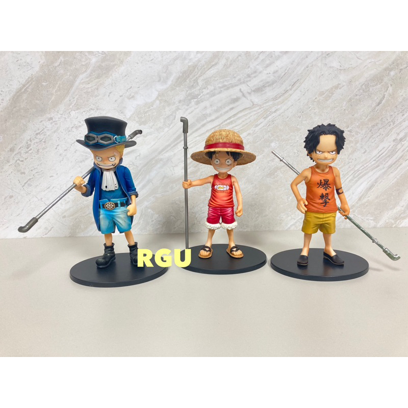 正版 二手 現貨 海賊王 三兄弟 魯夫 艾斯 薩波 DXF 小時候 童年 景品 公仔 RGU0054