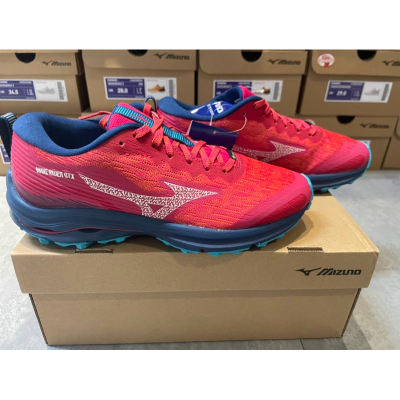 MIZUNO J1GD227922 WAVE RIDER GTX  防水 女款慢跑鞋