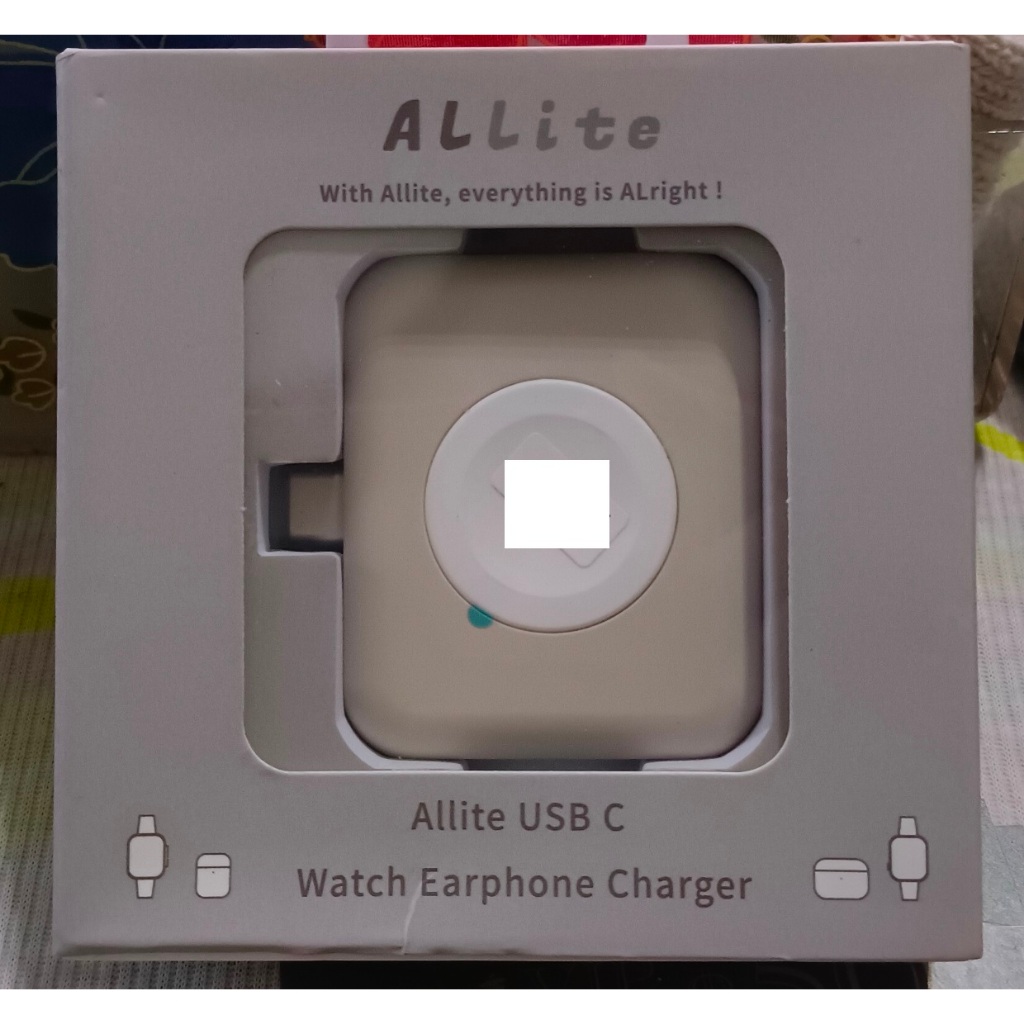 【全台最便宜】Allite 2合1 便攜型雙面充電器 Apple Watch AirPods 快充 USB-C（WA1）