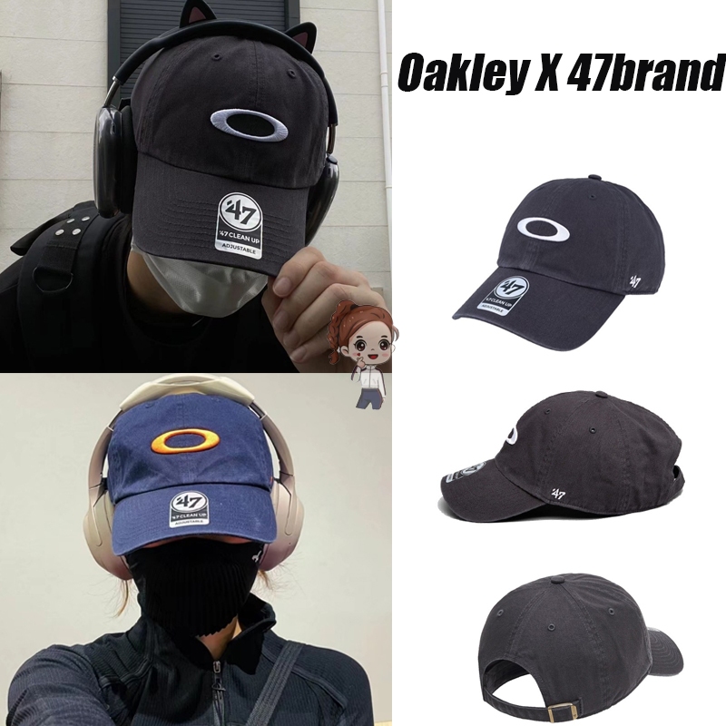 韓國連線 oakley× 47brand 刺繡棒球帽 水洗帽 老帽 棒球帽 鴨舌帽 47帽子 復古街頭帽