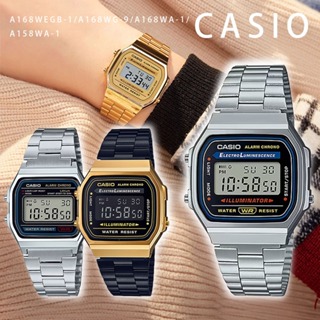 【WANgT】CASIO 卡西歐 魷魚遊戲 經典復古方形電子錶 A158WA / A168WA / A168WG