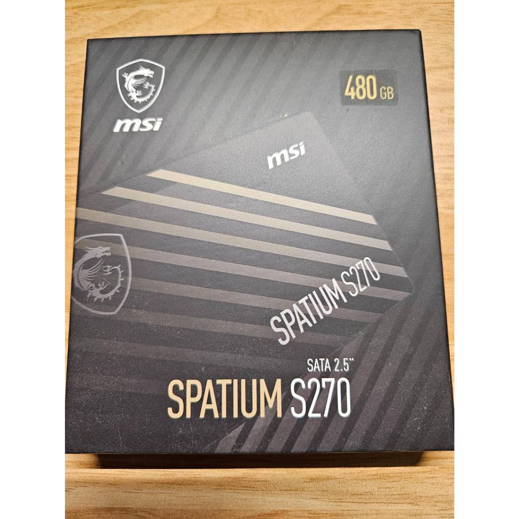 MSI微星 SPATIUM S270 480GB SATA III 2.5 SSD 全新