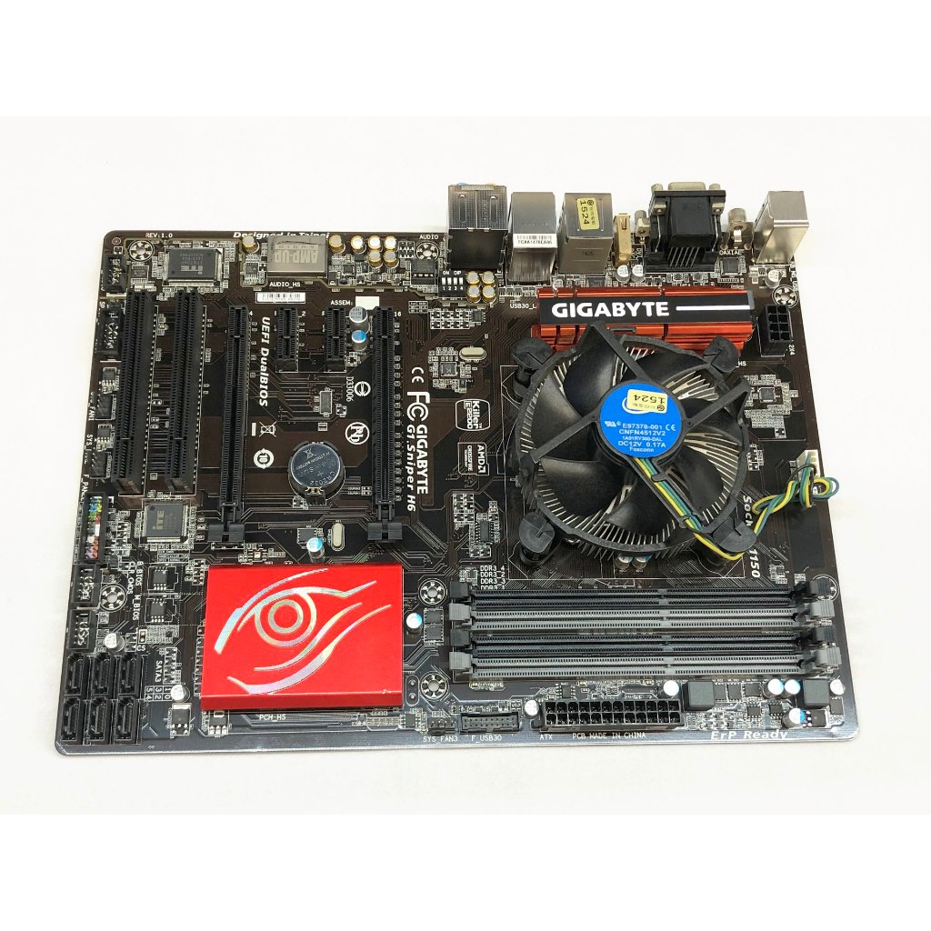 GIGABYTE 技嘉 G1.Sniper H6 H97 1150腳位 主機板 附檔板 + XEON E3 1231V3