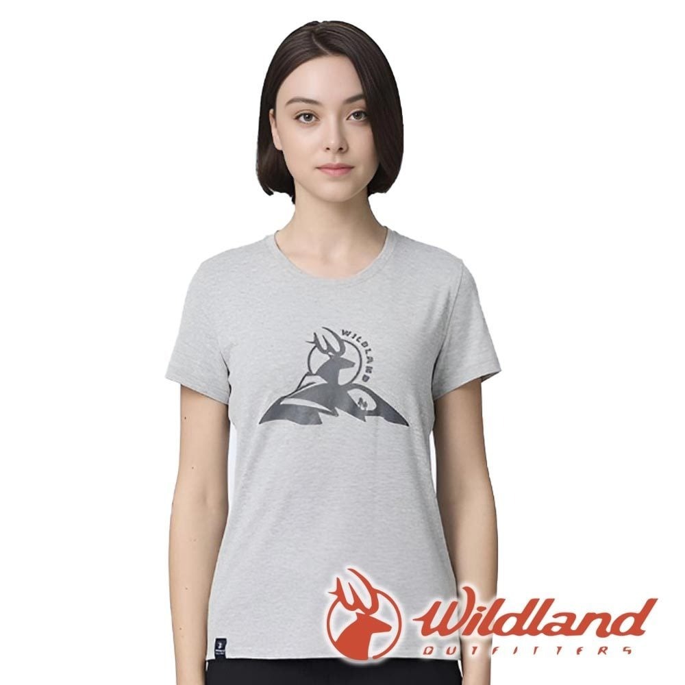 【wildland 荒野】女Wildland圓領短袖20周年經典紀念T『麻灰』0B21611
