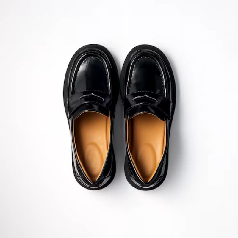 Uniqlo :C 聯名款 樂福鞋 現貨24.5 黑色 9成新