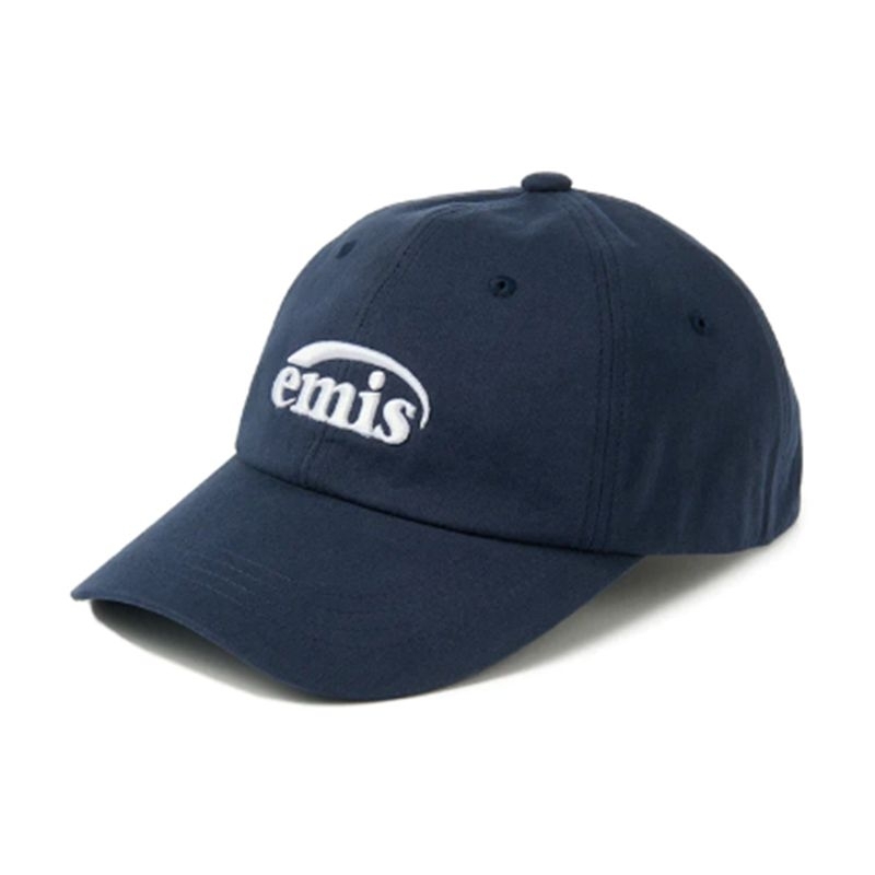 【韓國門市代購】emis new logo emis cap navy 老帽 帽子 棒球帽
