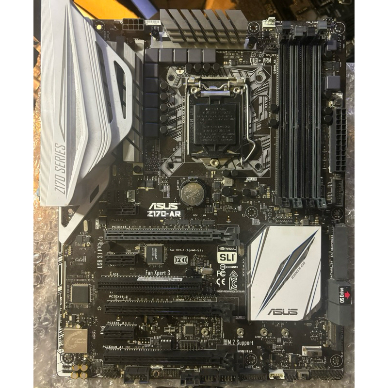（保30曰）華碩高階主板 Z170-AR、支援1151腳位Intel® Core 6、7代CPU、二手良品，