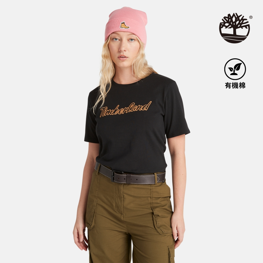 Timberland 女款黑色Logo 短袖T恤|A6HPH001