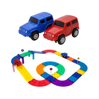 PICASSO TILES 畢卡索 PTR30 磁力片積木-跑跑賽車軌道30pc PI22211