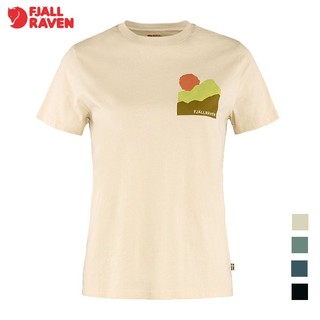 【Fjallraven 北極狐】Nature T-shirt 女款有機棉T恤 多色 84787 印花T恤 短袖上衣