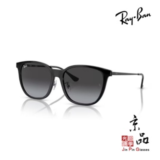 RAYBAN RB4333D 601/8G 黑框 漸灰色片 陸遜梯卡台灣公司貨 JPG京品眼鏡 4333