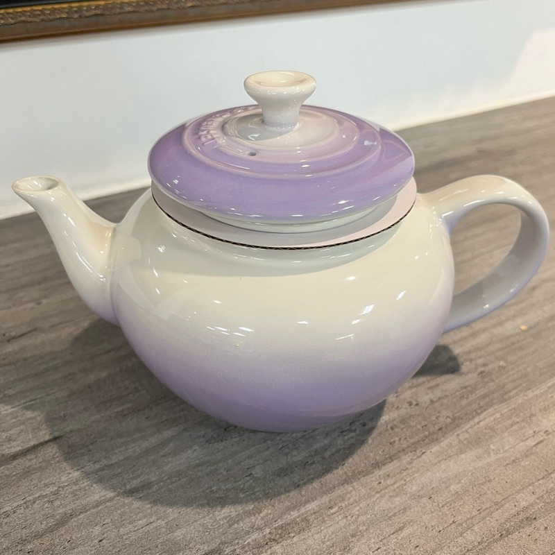 全新 LE CREUSETLE CREUSET-瓷器中式茶壺600ml (粉紫色）