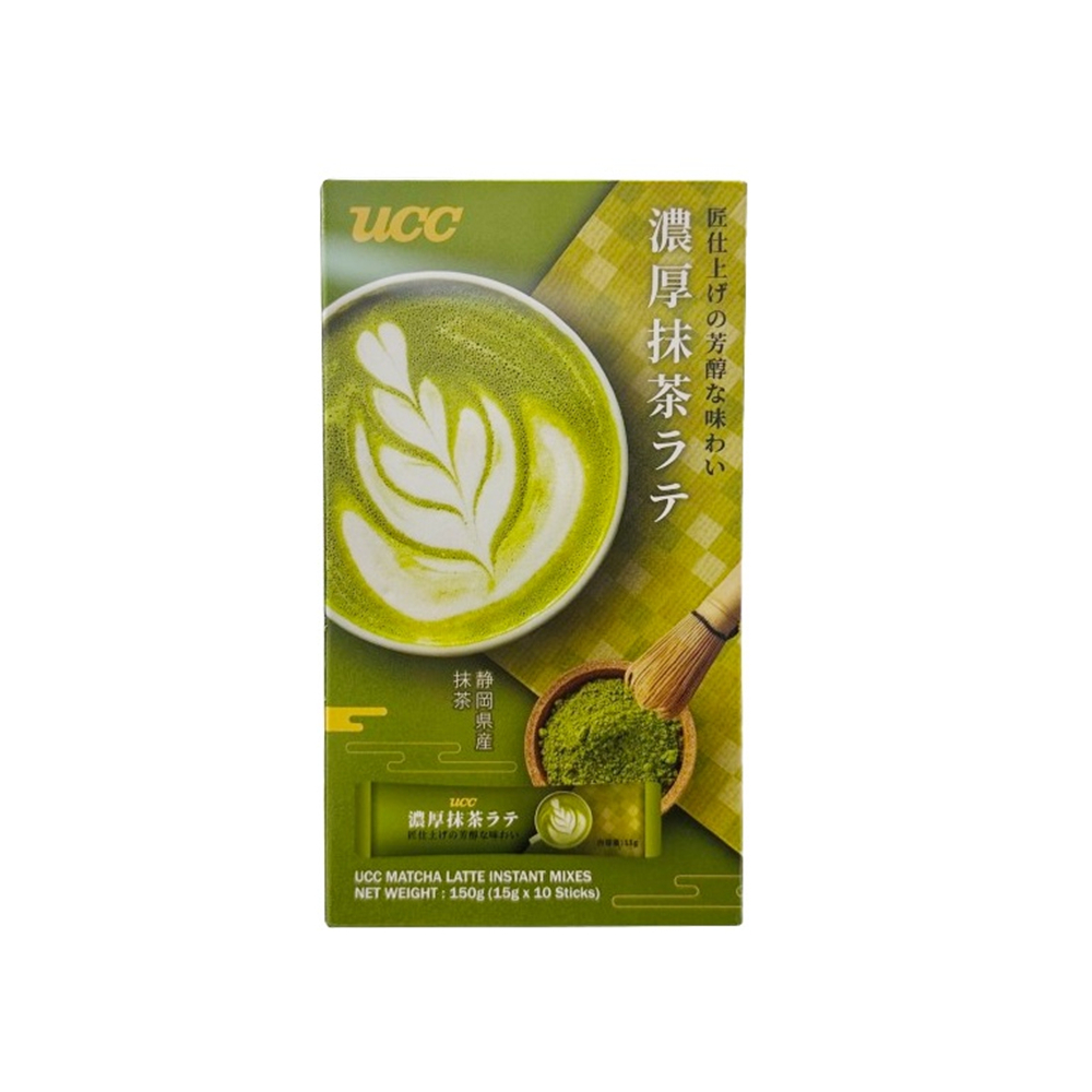 【UCC】濃厚抹茶拿鐵15gx10入/盒