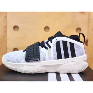Adidas DAME 8 EXTPLY Lillard 白黑 籃球鞋 ID5678