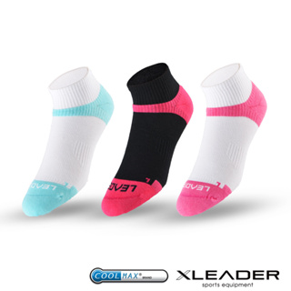 【Leader X】台灣製 ST-06 Coolmax專業排汗除臭 機能運動襪 女款 1雙入(台灣24h出貨)