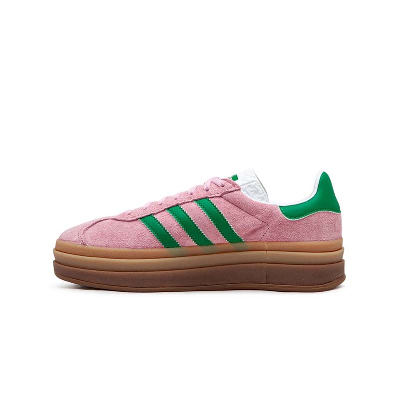 Adidas Gazelle Bold True Pink Green W 櫻花樹 厚底 麂皮 粉綠 女鞋 IE0420