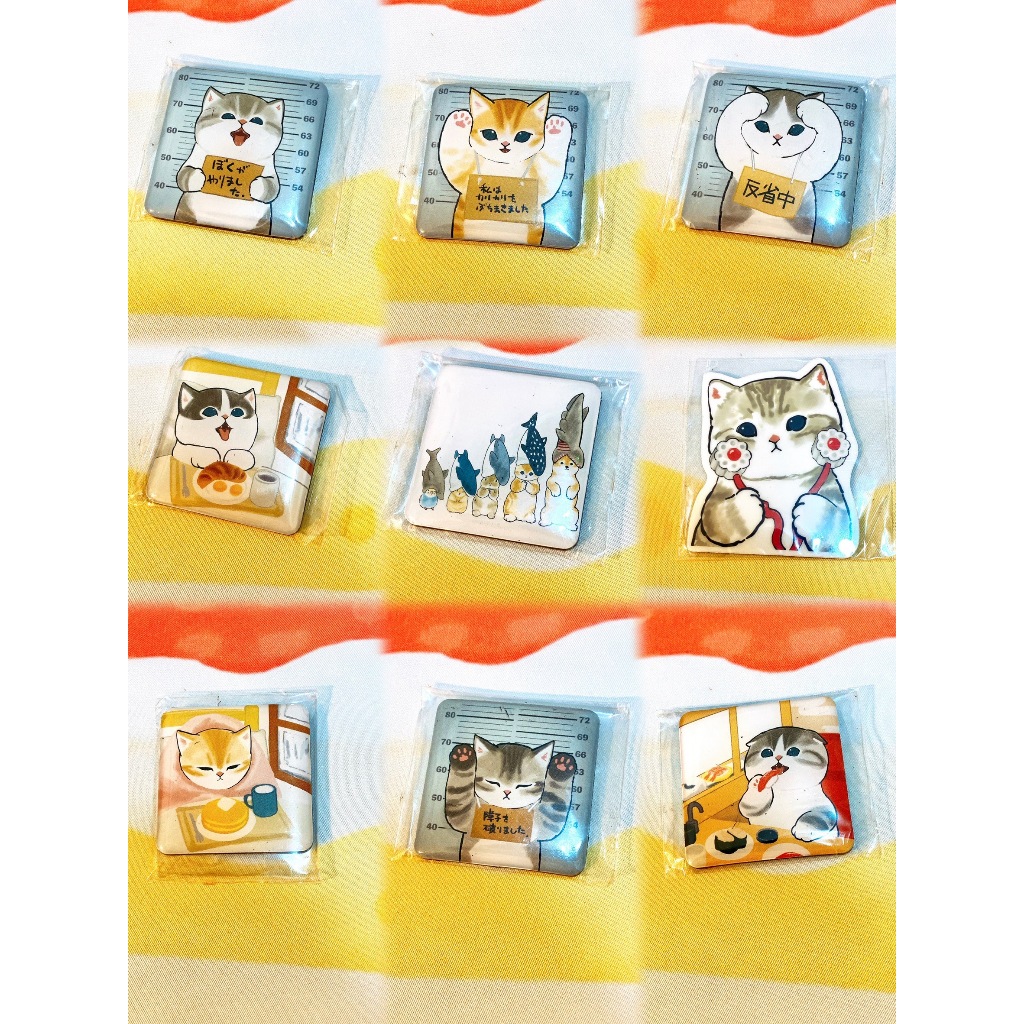 【現貨】mofusand貓咪 貓福珊迪 磁鐵  冰箱貼 冰箱磁鐵 貓咪磁鐵 可愛磁鐵 裝飾磁鐵 造型磁鐵貼 造型磁鐵