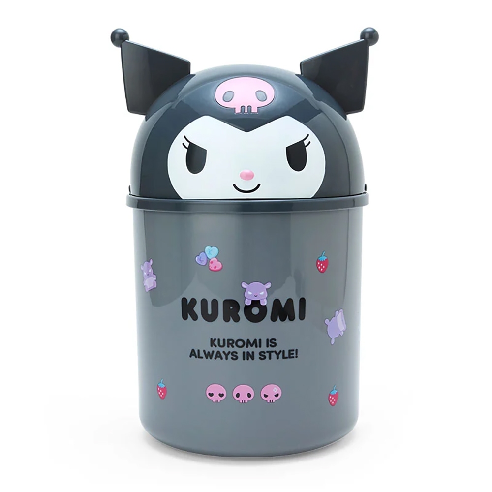 Sanrio 三麗鷗 掀蓋式造型垃圾桶 收納桶 酷洛米 大臉 799408