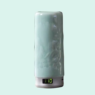 5Cgo【批發】青瓷品香杯電子香薰爐家用室內創意便攜式檀香沈香電薰香爐110V 含稅代購 t772151632822