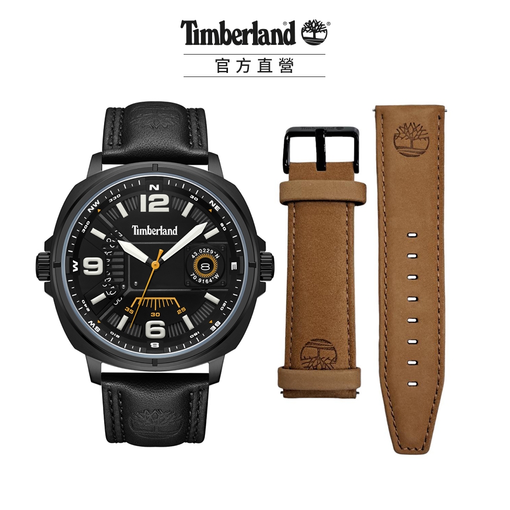 Timberland 男錶 BREAKHEART系列 47mm 手錶+皮革錶帶 限定組 (TDWGB2201401)