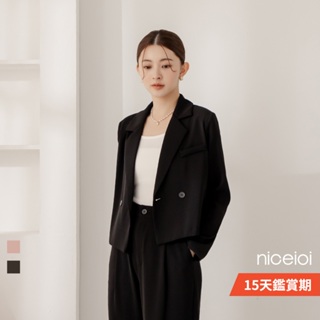 niceioi 俐落修身小墊肩西裝外套 (共2色) 女裝 現貨 快速出貨