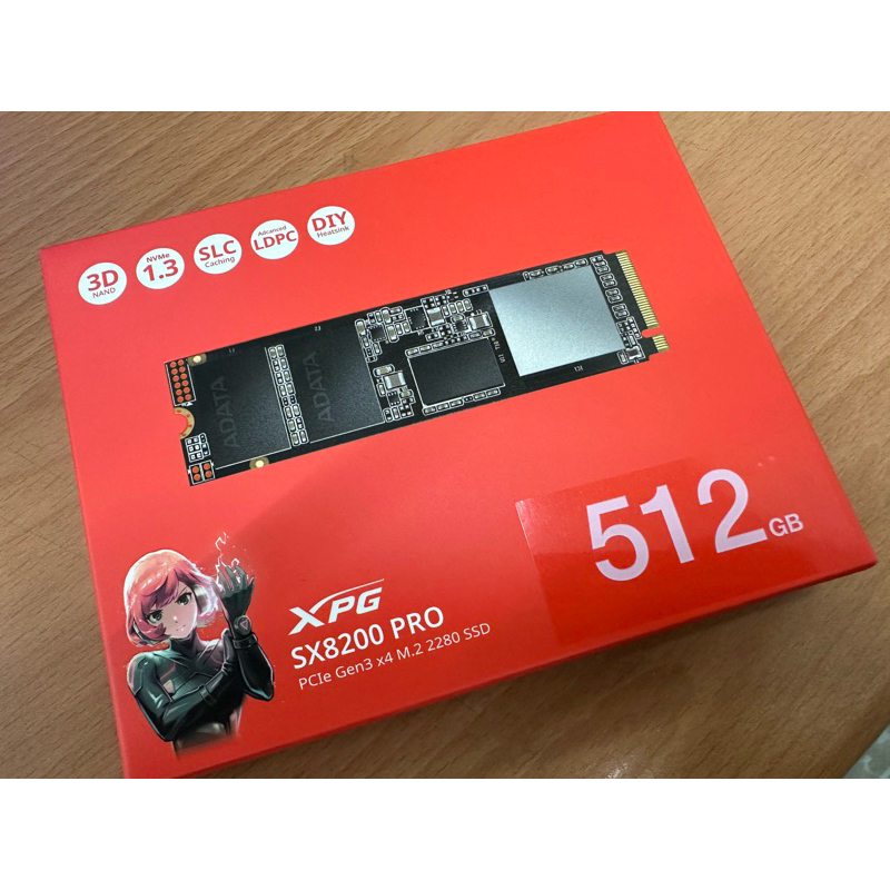 維修換回 未拆 Adata 威剛 XPG SX8200 pro 512gb SSD M.2 固態硬碟