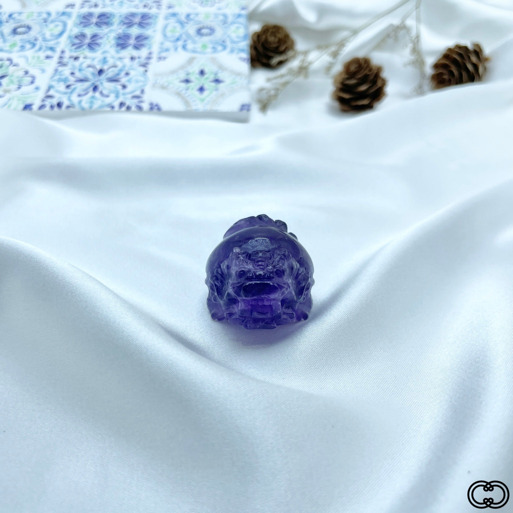 紫水晶龍龜 天然紫水晶