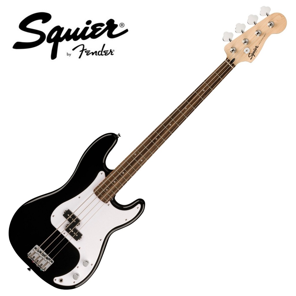 名冠樂器 Squier Sonic Precision Bass 電貝斯 黑色 附琴袋