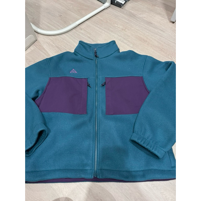 全新 Nike ACG Fleece Jacket 絨毛藍紫色立領外套 保暖 S號BQ7198-347