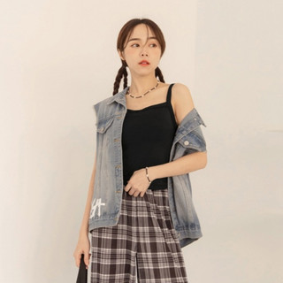 OB嚴選 涼感．冰牛奶絲寬肩帶BRA TOP 《AB18394》大尺碼/現貨/女裝