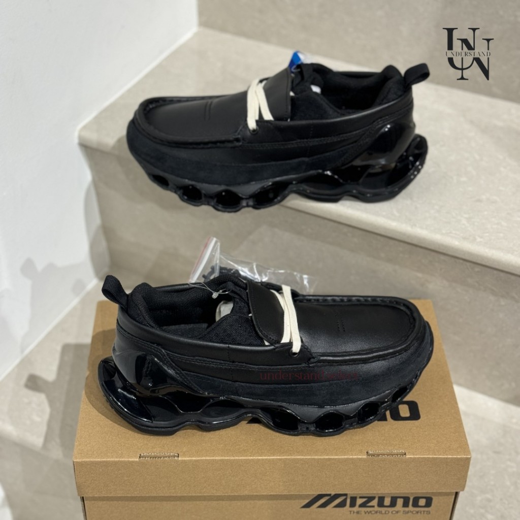 UN 預購 ▸ MIZUNO WAVE PROPHECY MOC 美津濃 全黑 解構簍空 彈簧鞋 D1GD230601