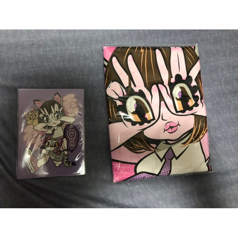 現貨 grape brain 腦味增葡萄 xrage 仲間 峮峮 聯名 手目少女 「毛巾 」「明信片全5種」