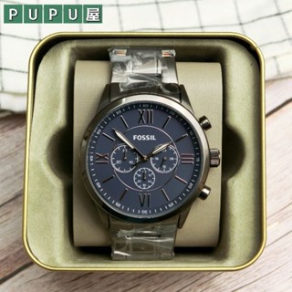 *PUPU屋* FOSSIL BQ1126IE 三眼 不鏽鋼錶帶 手錶 腕錶 全新 現貨