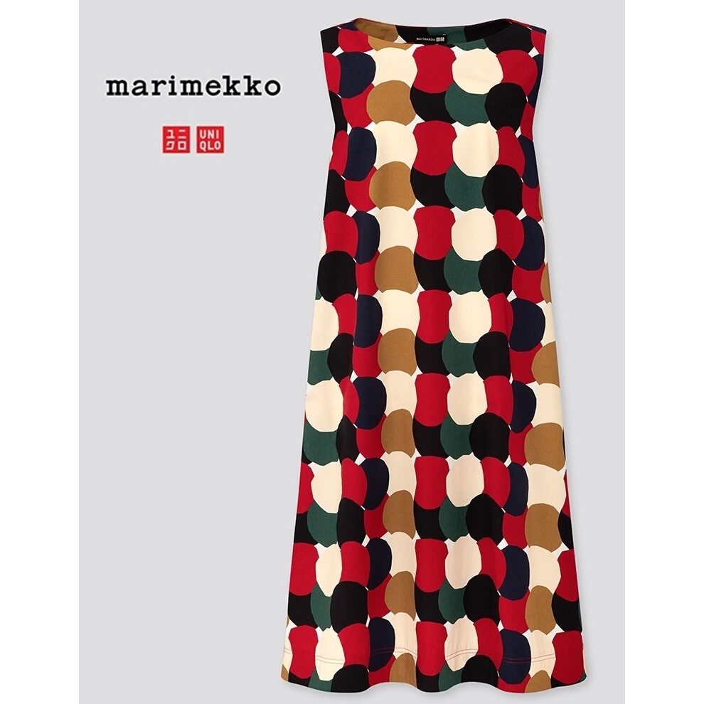 全新日本品牌【Uniqlo x marimekko】芬蘭設計師聯名款 附吊牌 連身長洋裝~直購價1111~🍅5/27