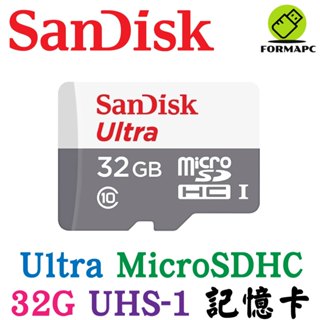 SanDisk Ultra MicroSDHC microSD 32G 32GB TF 100MB 高速傳輸 記憶卡