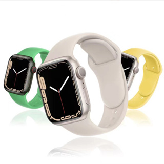Apple Watch 硅膠錶帶 SE 8 7 6 5 4 3 2 41 42 45 44 49mm 2-8代通用