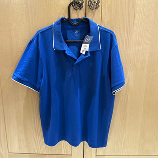 Gap 寶藍色 Logo短袖POLO衫 M號 全新